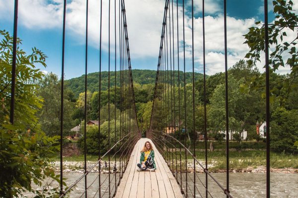 Фото Стоянка в парке поселка Каменномостский (Хаджох)