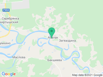 Карта Туристический комплекс «Абалак»