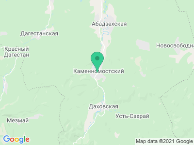 Карта Стоянка в парке поселка Каменномостский (Хаджох)