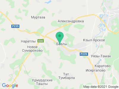 Карта Кемпинг «Бавлы»