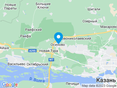 Карта Кемпинг «Казань-Осиново»