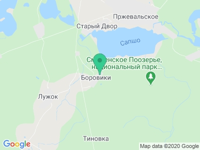 Карта Дендропарк в Смоленском поозёрье