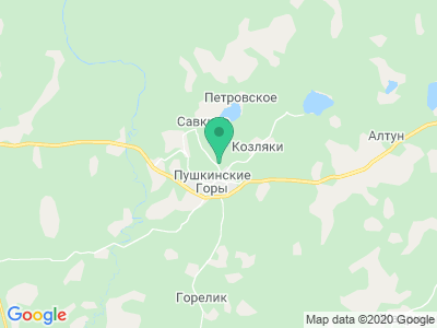 Карта База отдыха Пушкиногорье