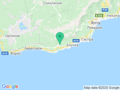 Карта Кемпинг аквапарка Симеиз